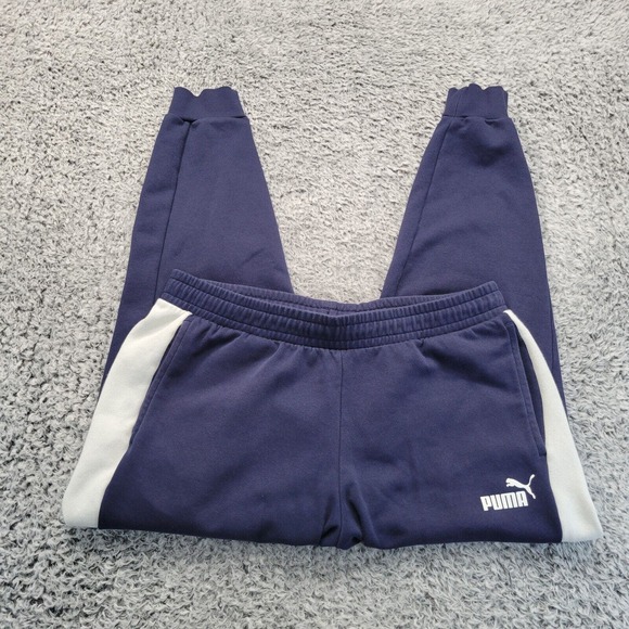Puma Pants Men Extra Large Blue Joggers Sweatpants Lounge Athleisure Normcore - Picture 1 of 9